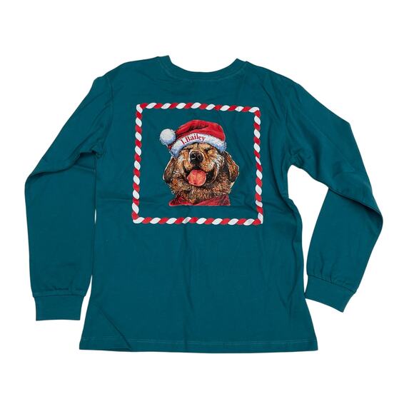 NWT J. Bailey Size 7 Christmas Lab Tee - Picture 2 of 3